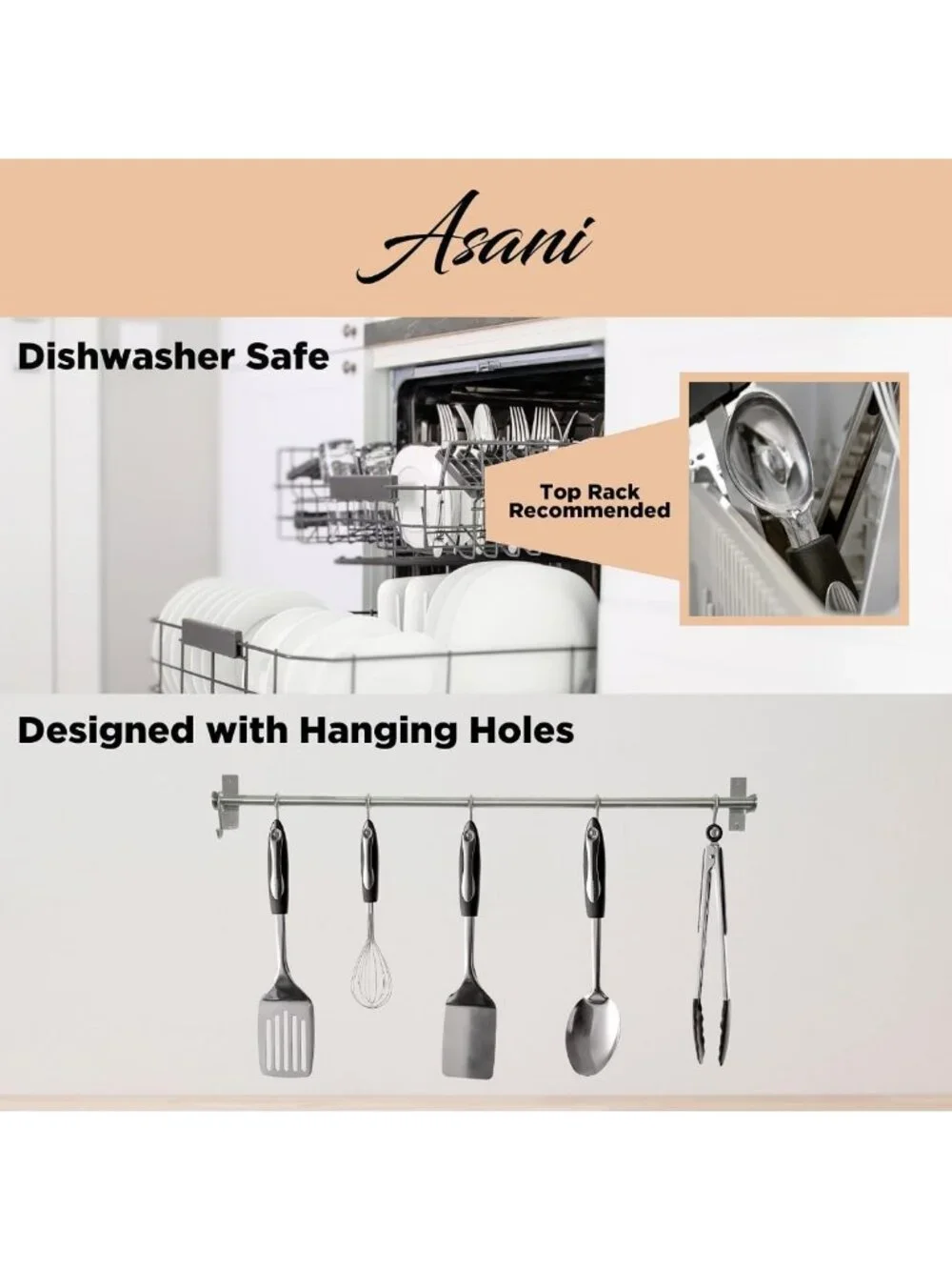 25-Piece Stainless Steel Kitchen Utensil Set | Non-Stick Cooking Tools